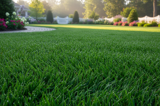 applying fertilizer for a greener, healthier lawn