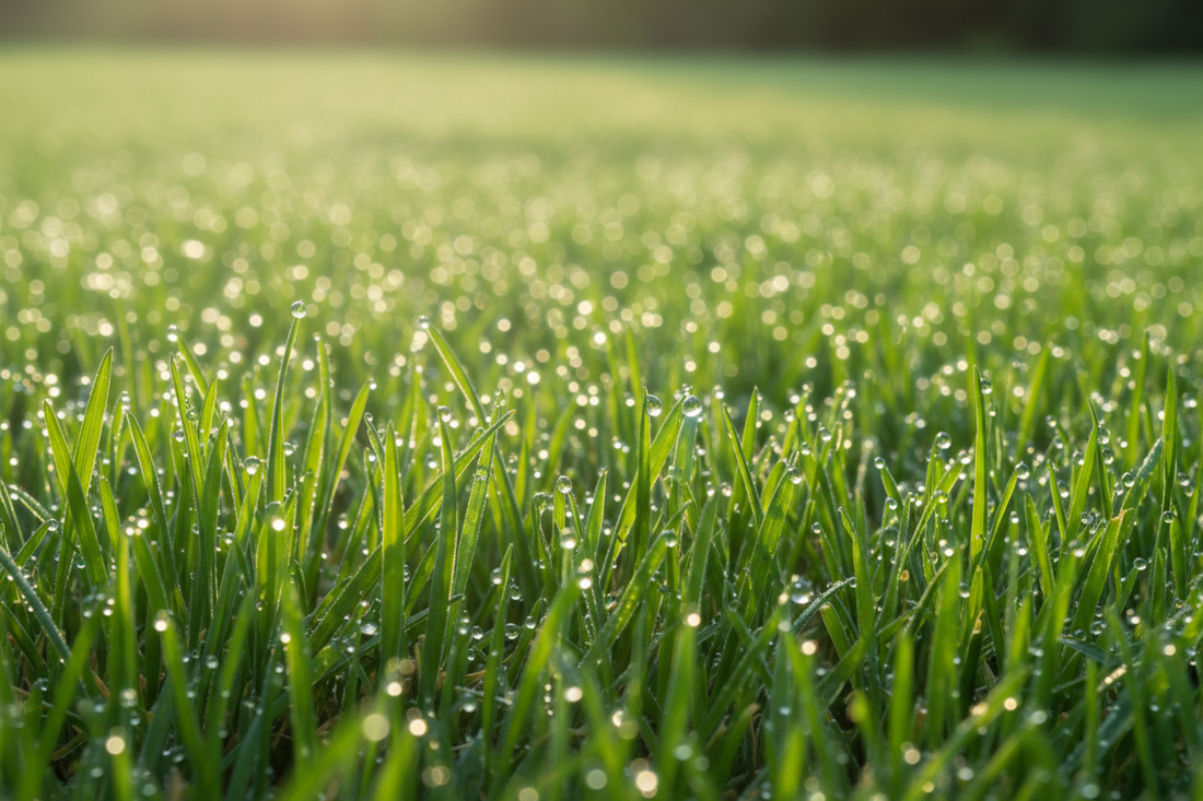 Homeowner spraying the best liquid grass fertilizer for greener, healthier lawn