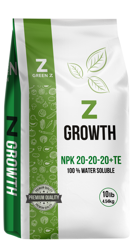 Premium 100% water-soluble NPK 20-20-20 fertilizer for vegetables, fruits, gardens, and greenhouse crops
